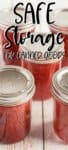 canning jars with red ingredients