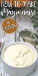homemade mayonnaise in a white dish