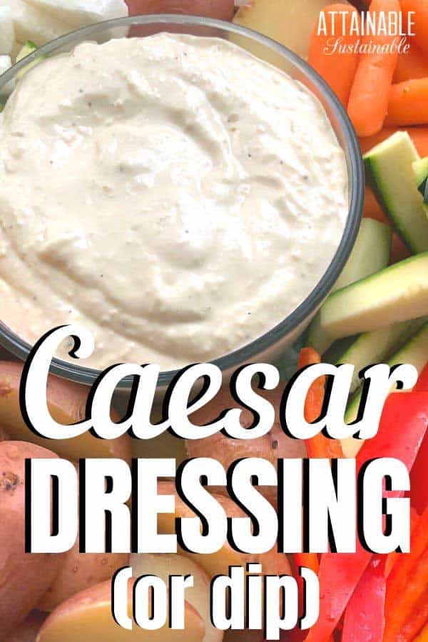 caesar dressing in a bowl