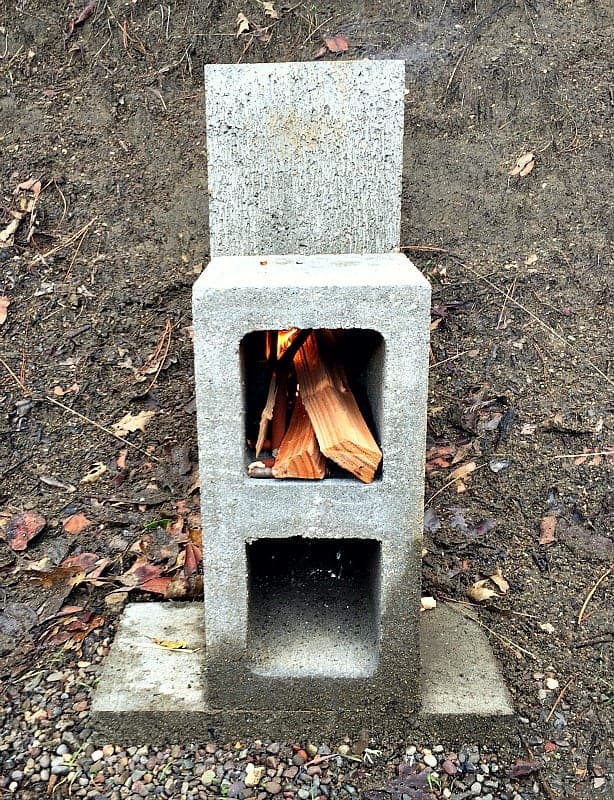 Build a Rocket Stove from Concrete Blocks - Attainable Sustainable®