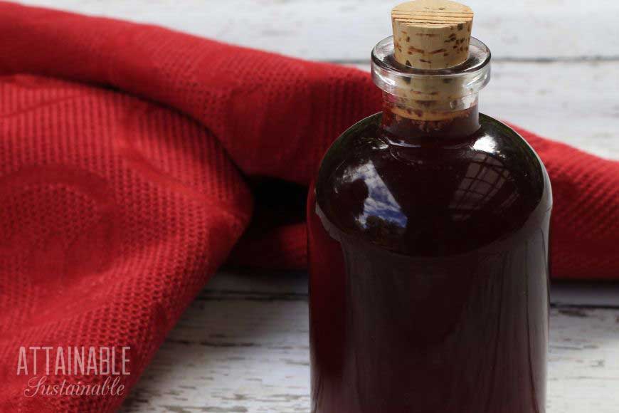 creme de cacao recipe in a glass bottle