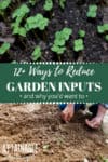 seedlings, top, man planting in soil, below