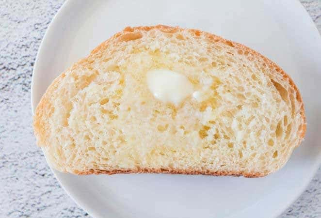 slice of bread with butter