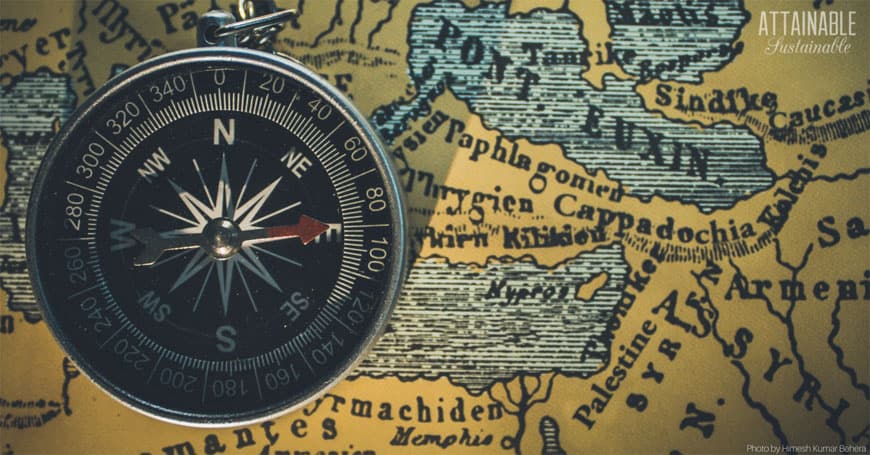 map and compass as experience gifts