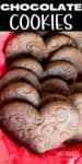 heart shaped chocolate cookies