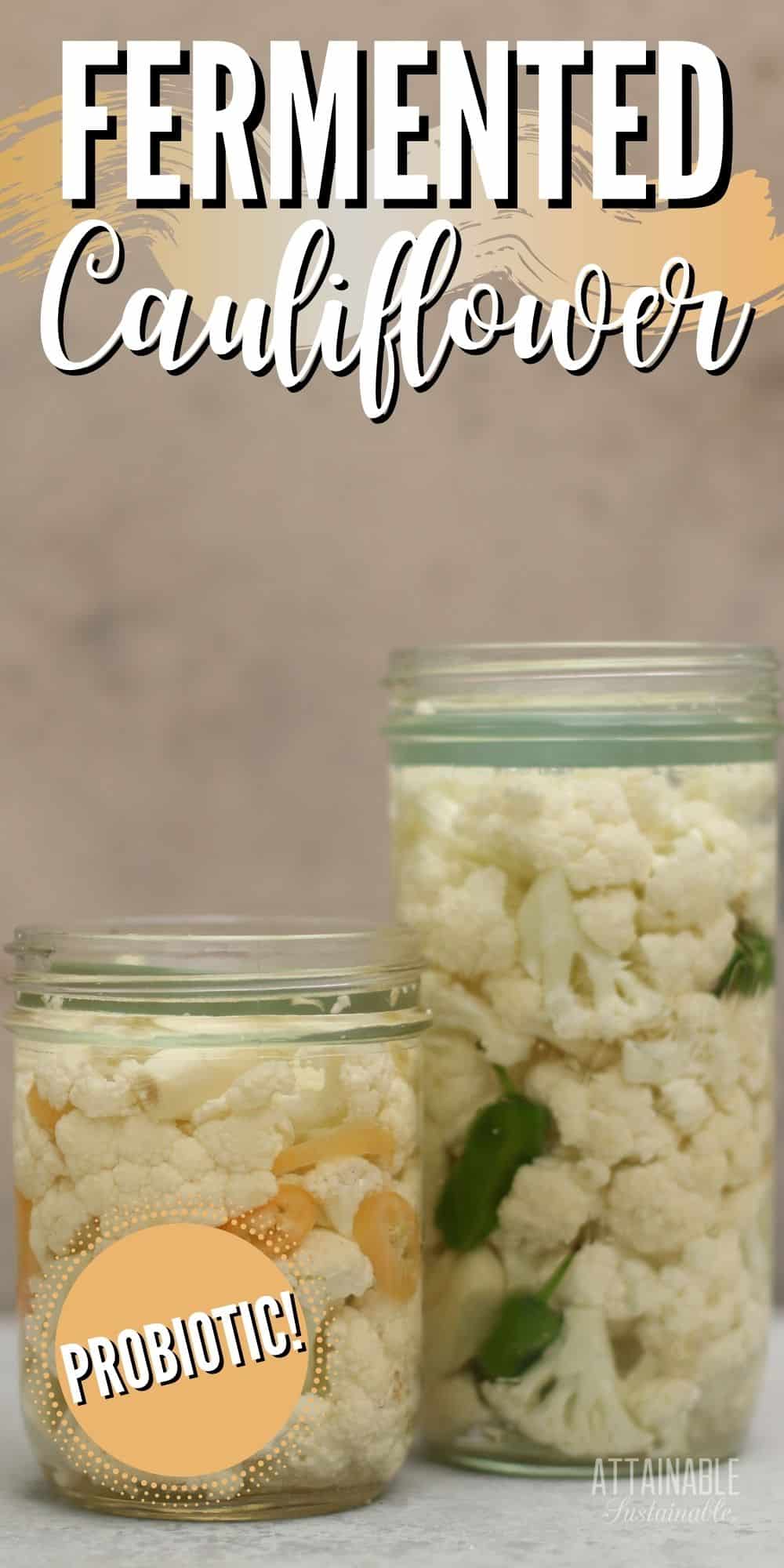 Fermented Cauliflower Recipe Pickled Cauliflower with Probiotics