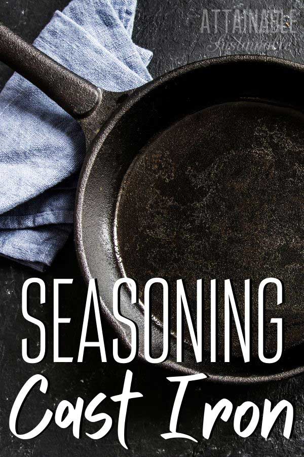 cast iron skillet on a dark background