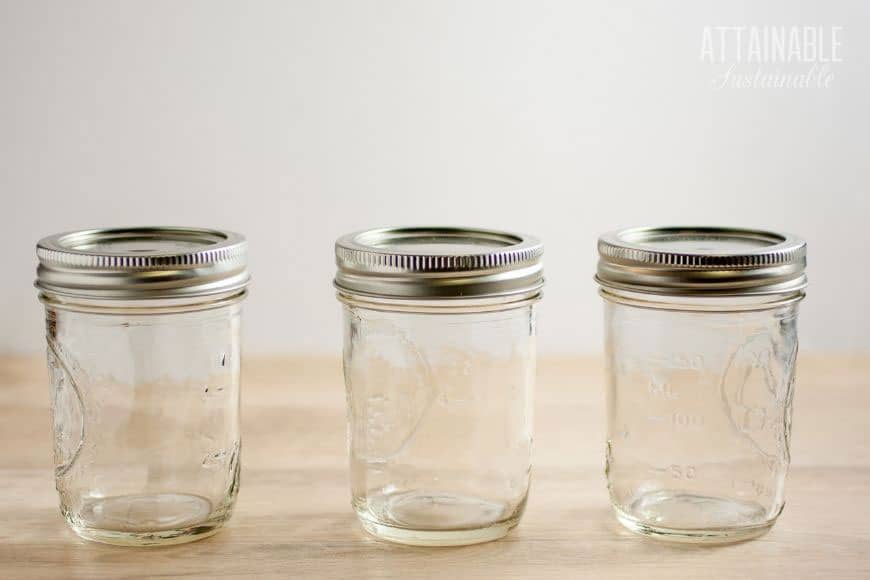 empty mason jars with metal lids (3)