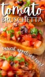 tomato bruschetta on toasts