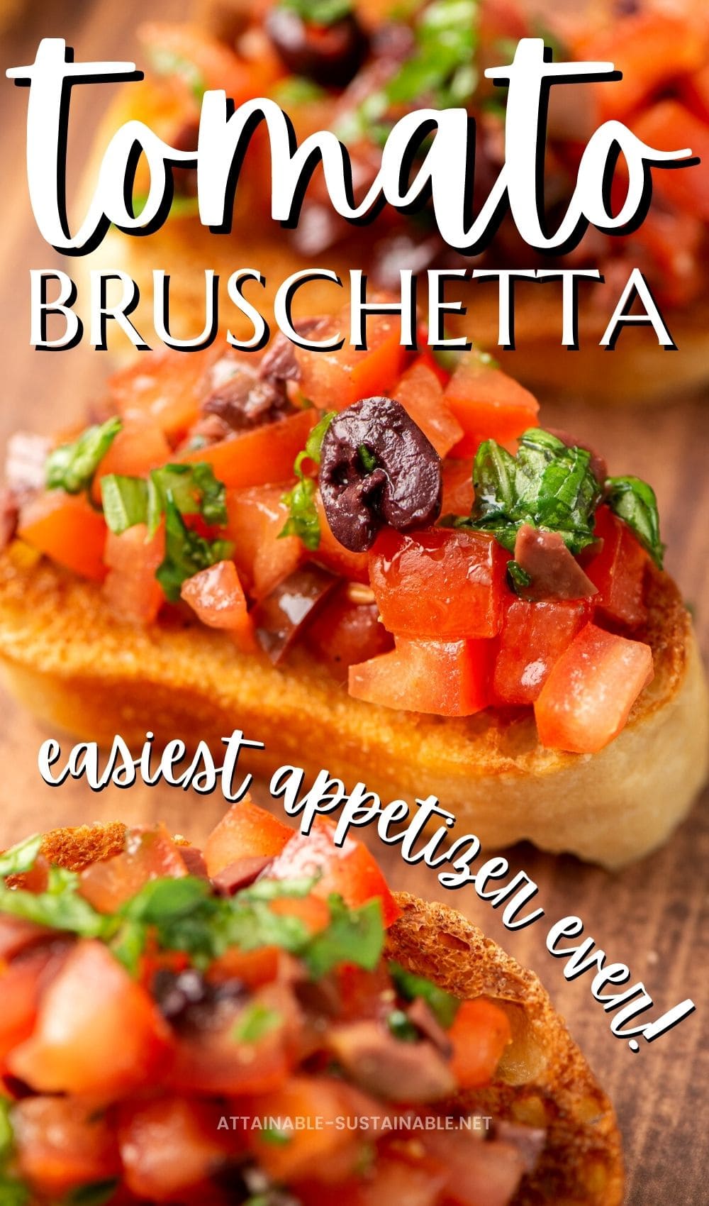 tomato bruschetta on toasts