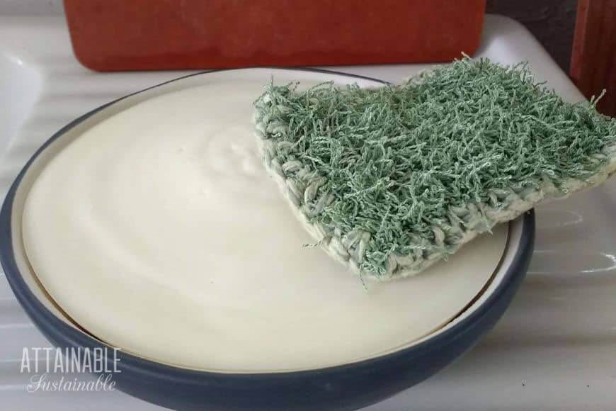 homemade dish soap in a bowl