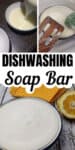 using a homemade dish soap bar