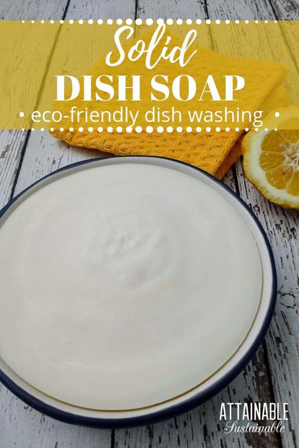 solid dish soap recipe in a bowl