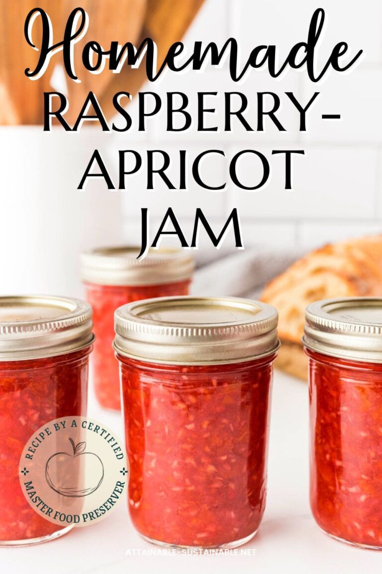 Homemade Raspberry Jam with Apricots