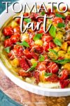 colorful tomato tart.