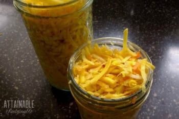 ready to freeze carrots in a mason jar