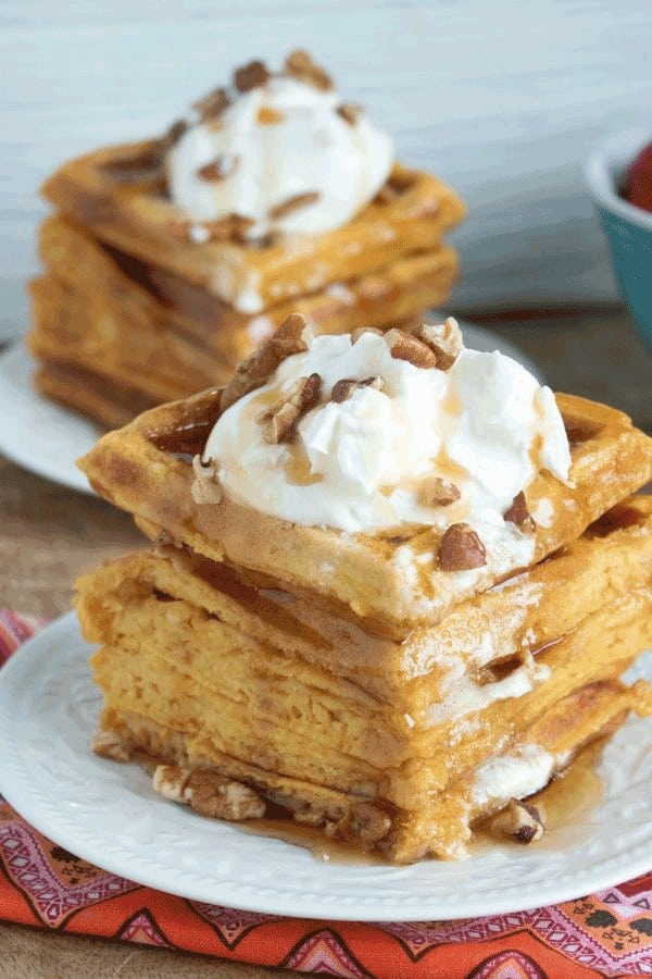 waffles in a stack