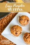 pumpkin banana muffins from above