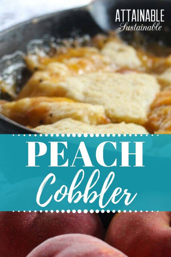 cobbler in a cast iron pan