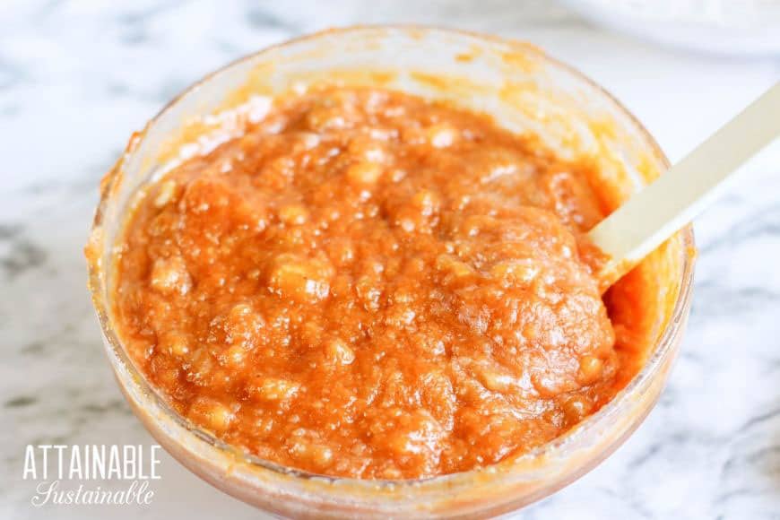 banana pumpkin mixture