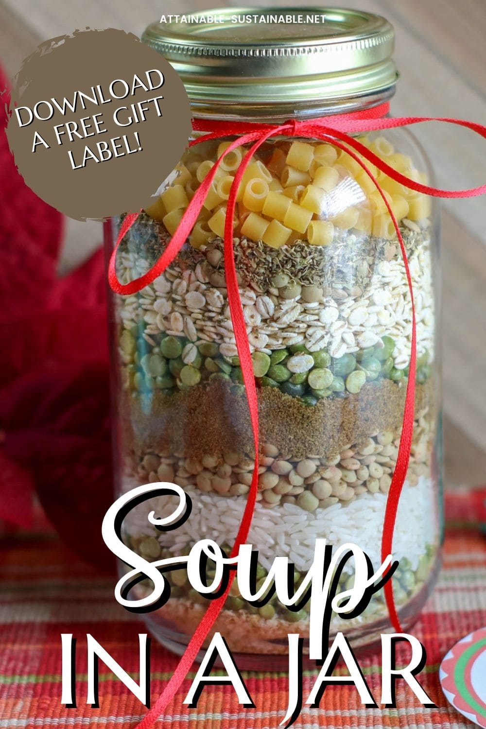 Lentil Soup in a Jar {Mason Jar Gift Ideas} - The Girl on Bloor