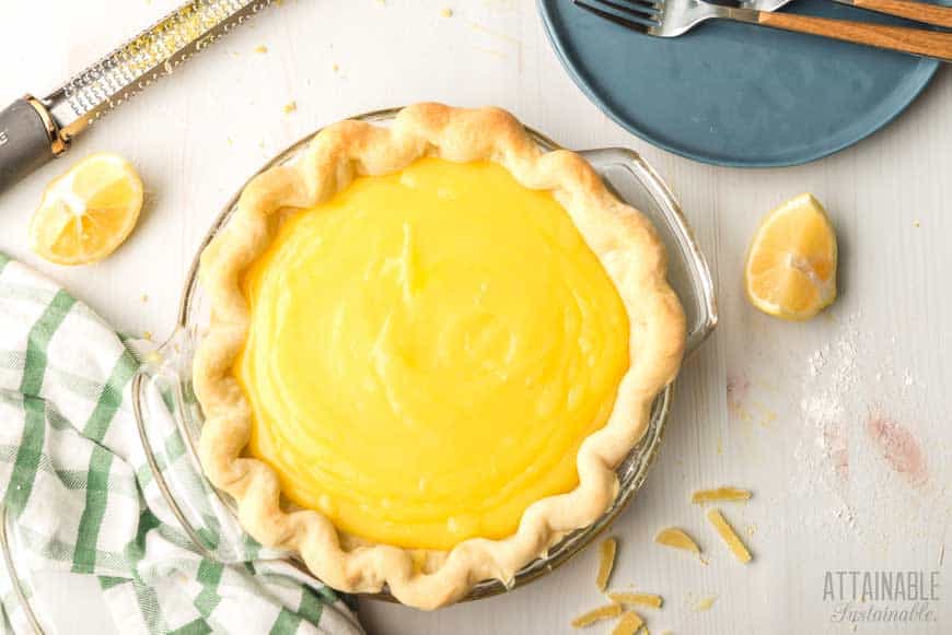 lemon pie from above
