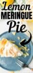 slice of lemon meringue pie