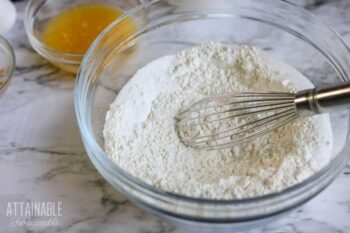 dry ingredients in a large bowl