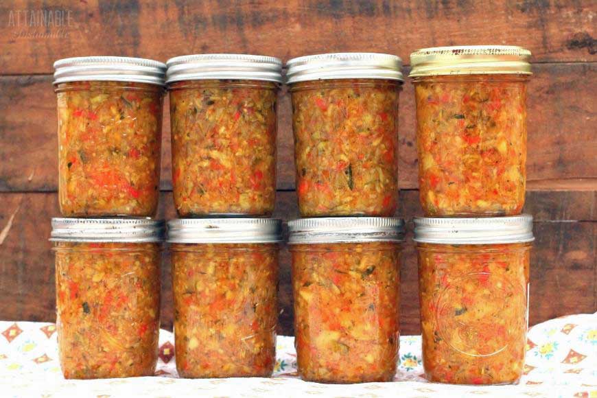 Zucchini Relish Recipe for a Tasty Burger Topping - Attainable Sustainable