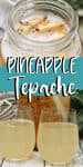 pineapple tepache with bubbles