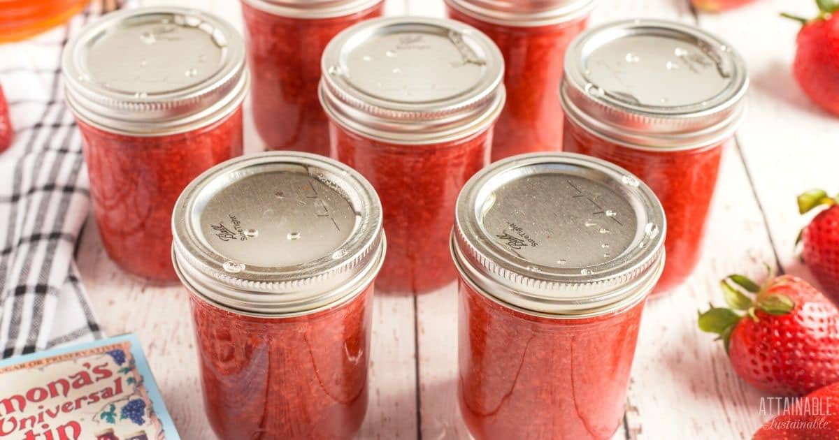 strawberry can in canning jars