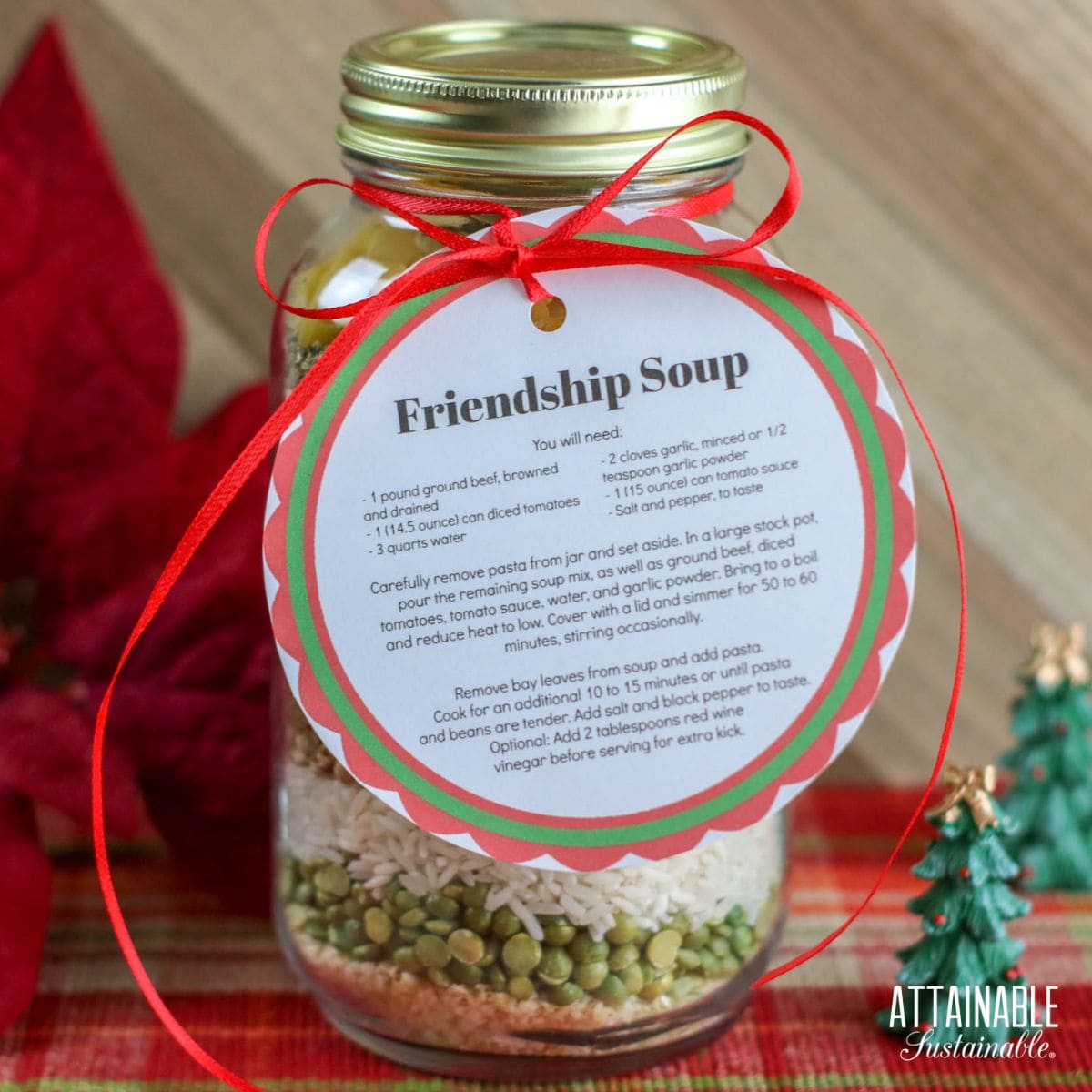 Friendship Soup: DIY Gift in a Jar (With Free Printable Gift Tags