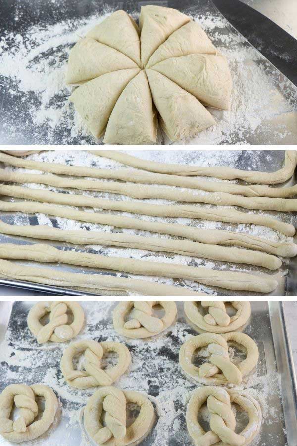 dividing, rolling, and shaping yeast dough