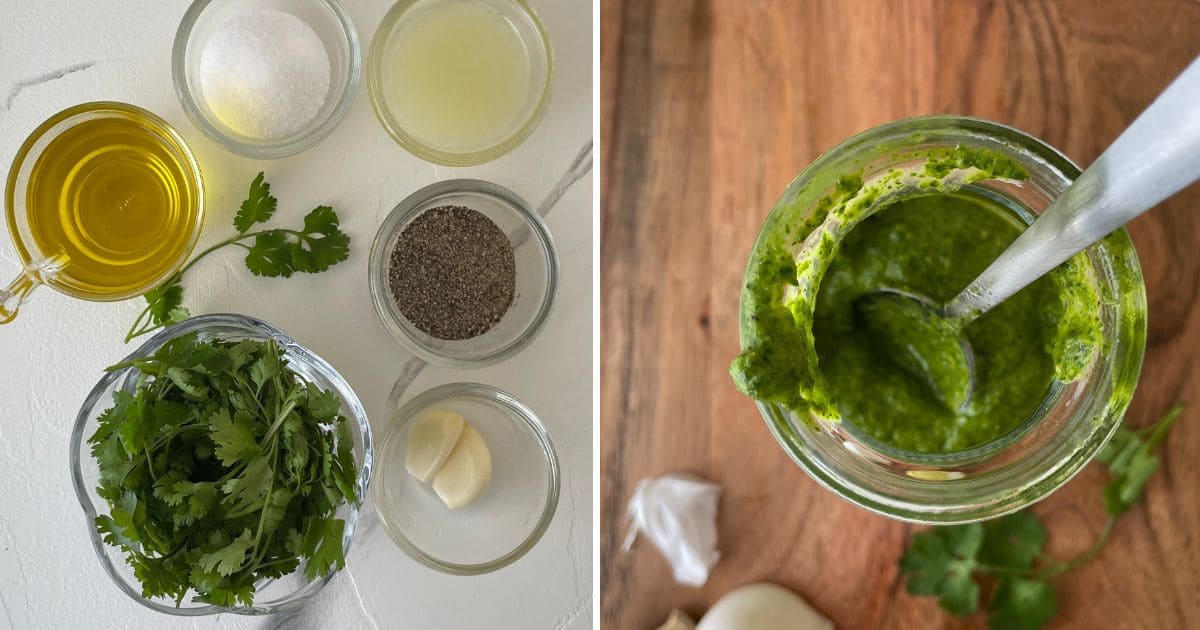 Easy 5-Ingredient Lime Cilantro Sauce with Garlic