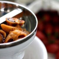 tree tomato fruit in a food mill