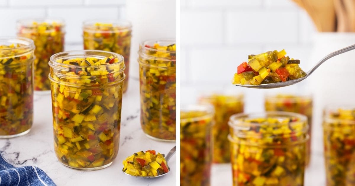 Easy Zucchini Relish Recipe for Canning
