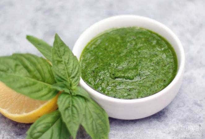 Delicious Garlic Lemon Basil Sauce - Attainable Sustainable®