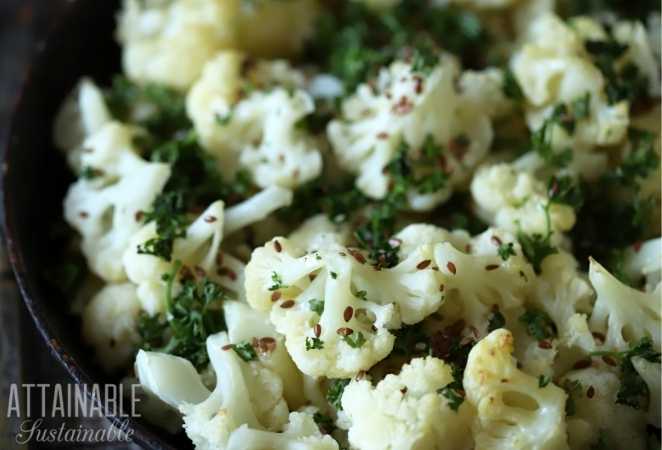 Cooked Cauliflower dish