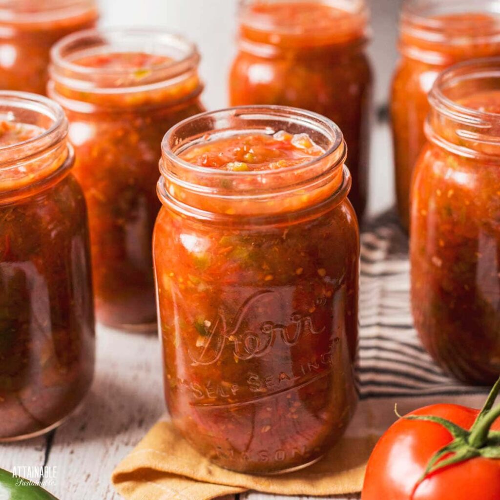 Canning Salsa: The Very Best Salsa Recipe for Canning Your Own