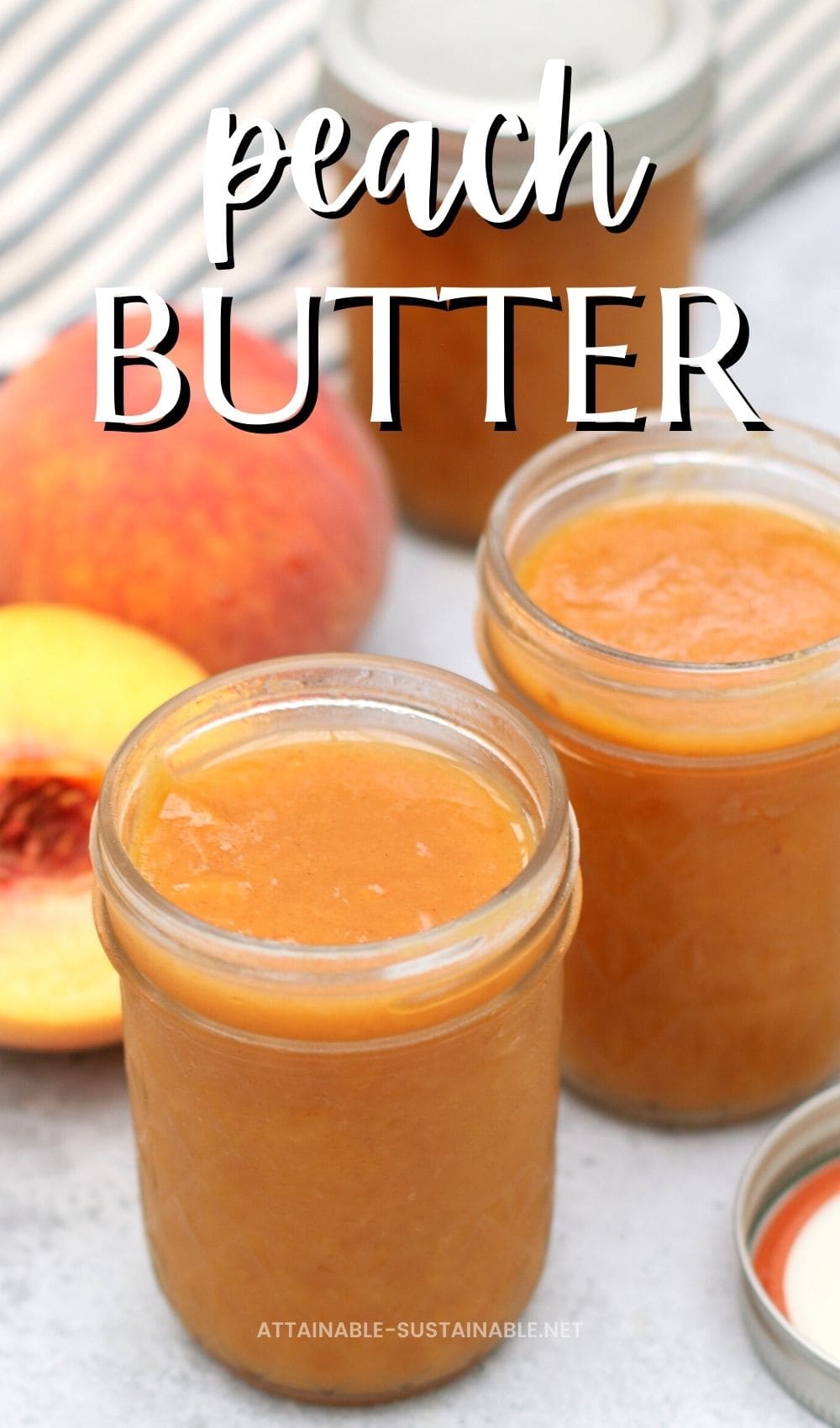 jars of peach butter