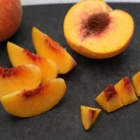 peaches: whole, halved, sliced, cubed