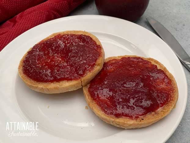 TAMARILLo jam on english muffins