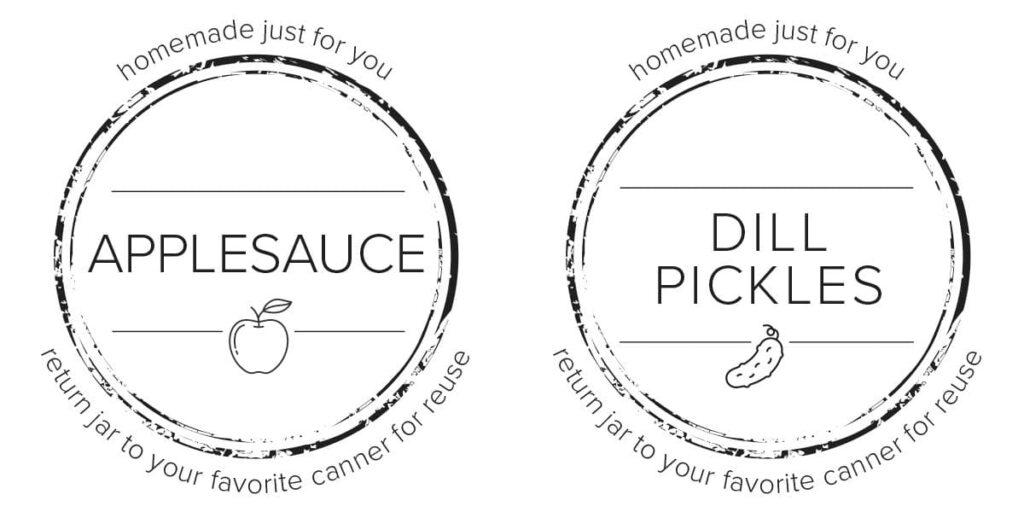Printable Canning Labels for Gift Giving - Attainable Sustainable®