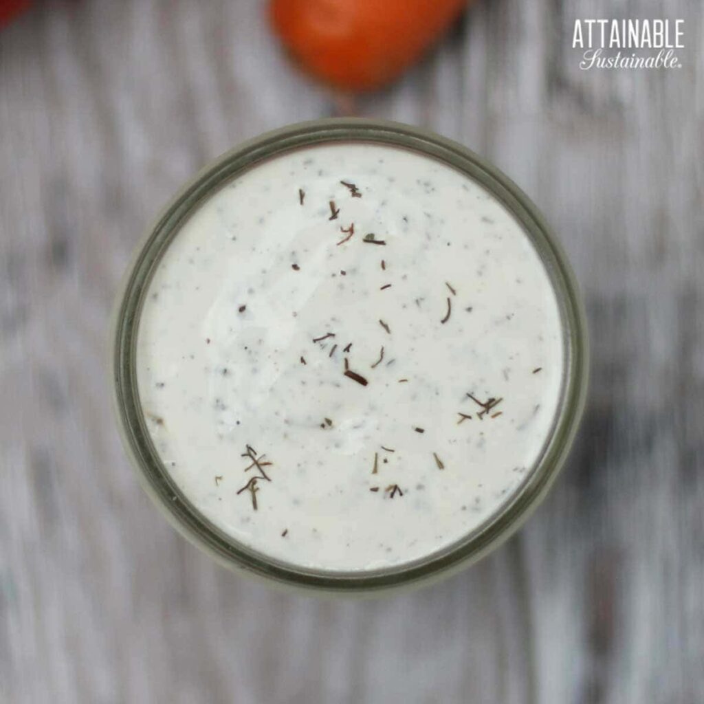 Homemade Buttermilk Ranch Dressing Recipe Attainable Sustainable®