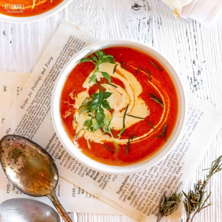 roasted tomato soup from above.