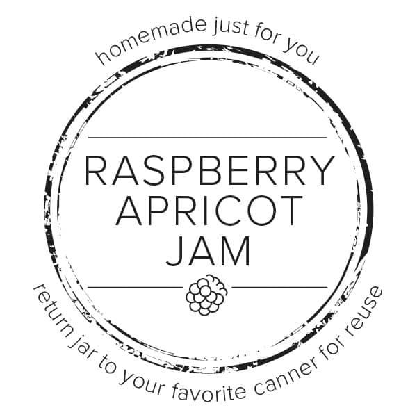 canning label for jam.