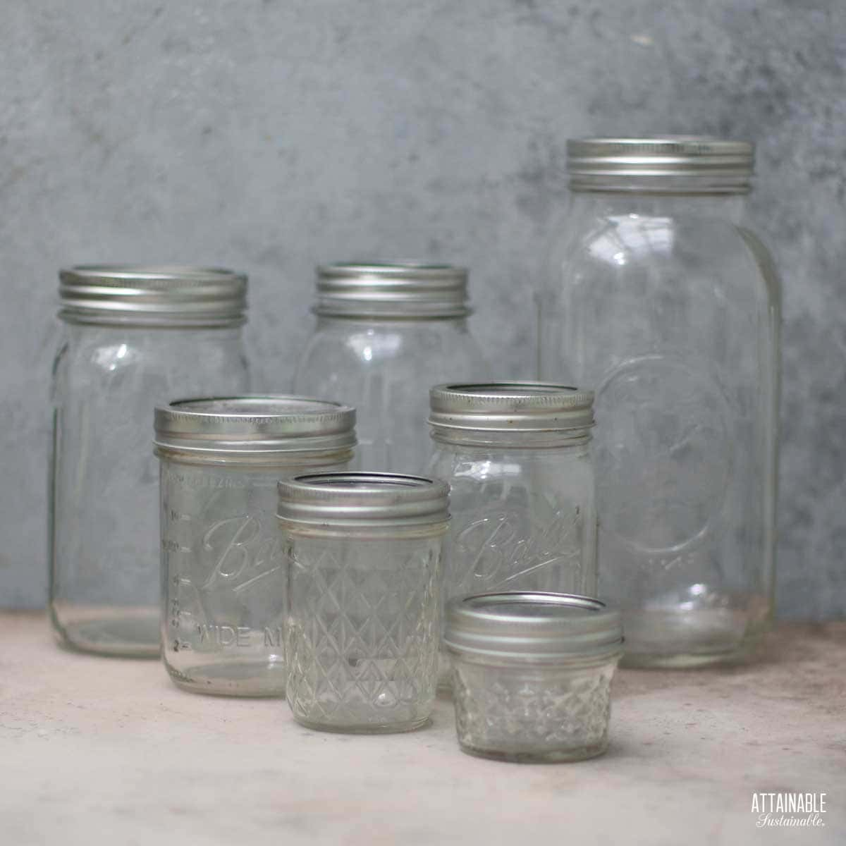 Guide to Mason Canning Jars: Sizes and Uses - Attainable Sustainable®