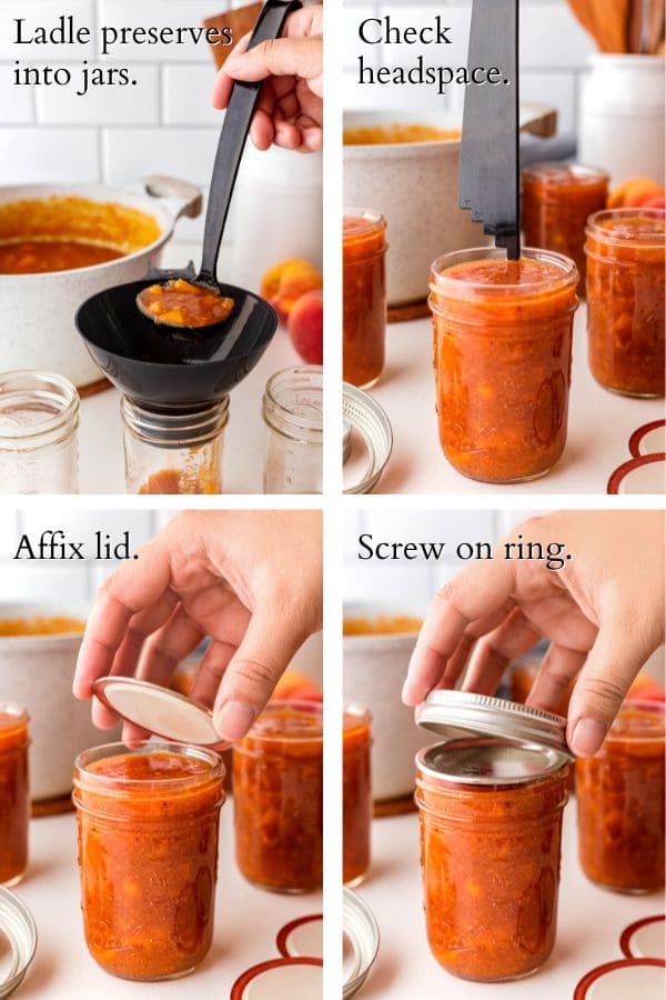 canning process for preserves.