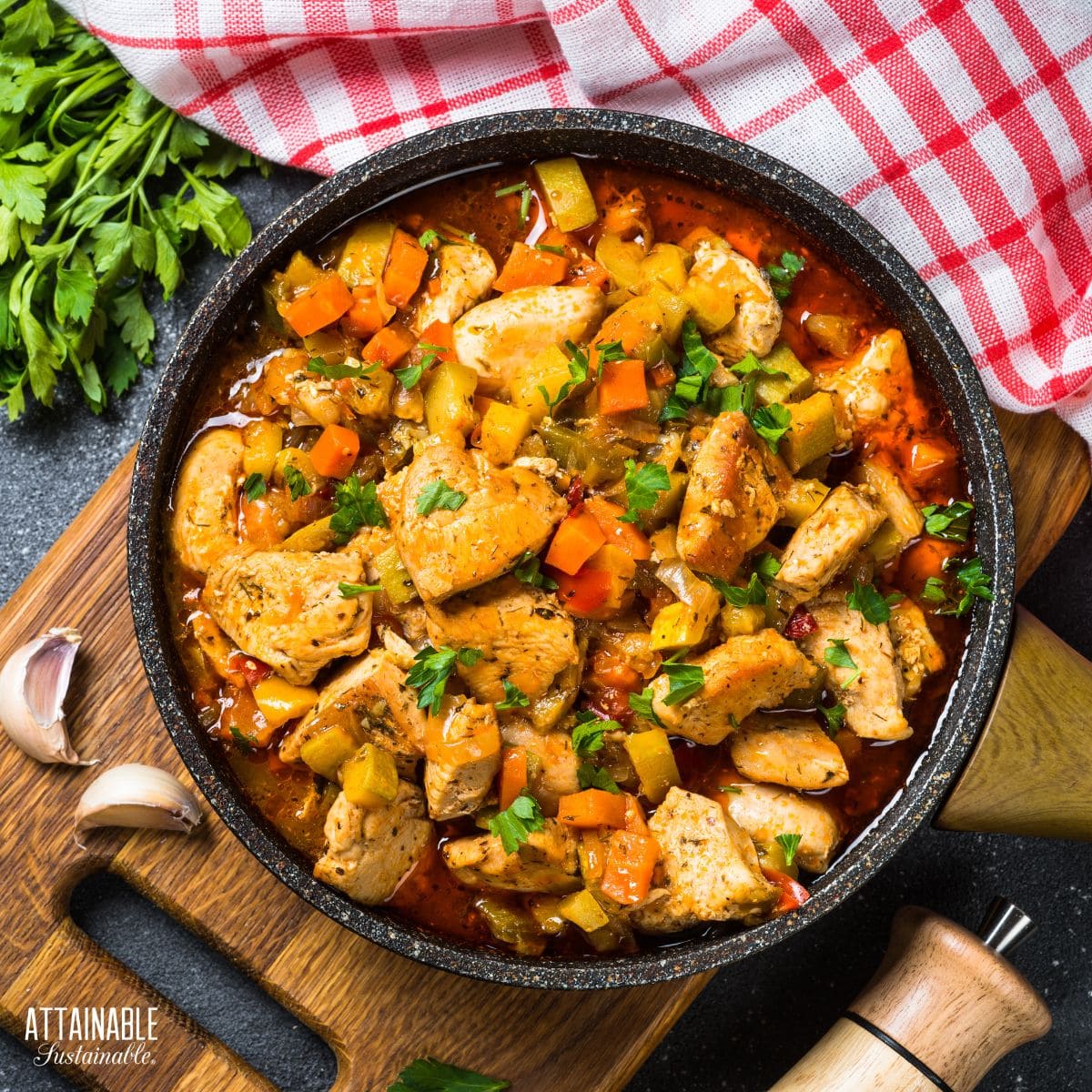 pot full of stew from above.