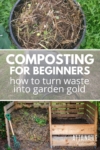 3 panel showing different methods of composting.